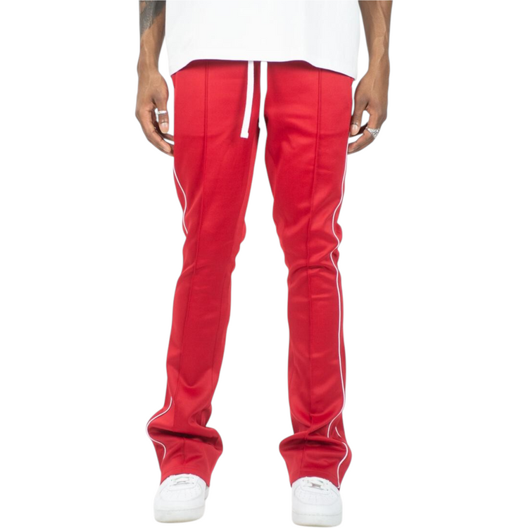 Stacked Trackpants Red
