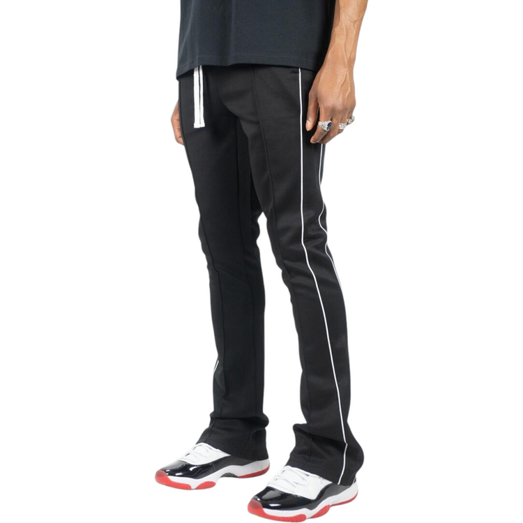 Stacked Trackpants Black