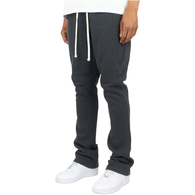 Stacked Fleece Jogger Charcoal