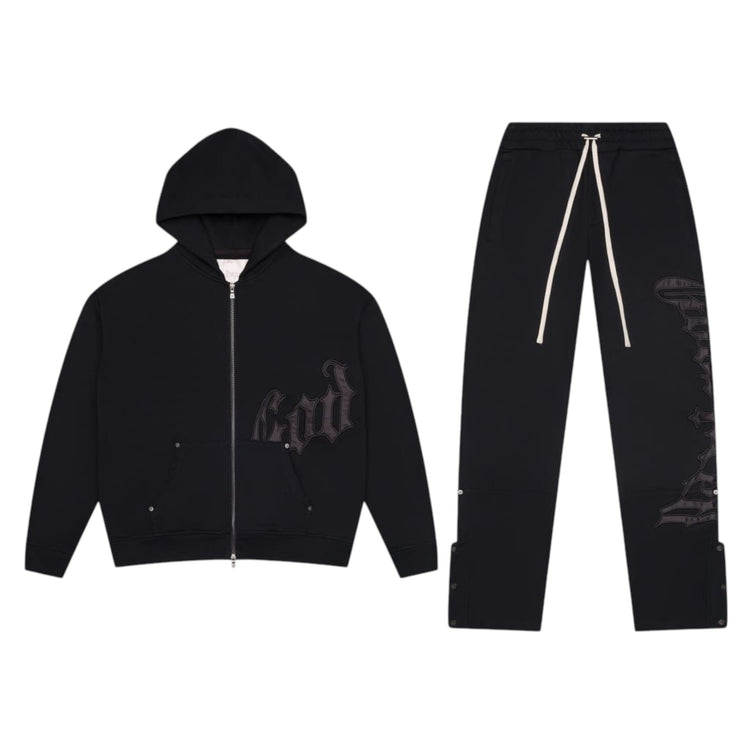 OG Logo Sweatsuit V2 Black/Satin Black