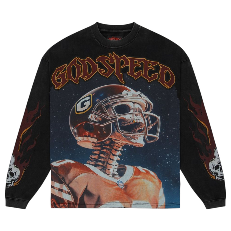 Morale Long Sleeve T-Shirt Black Wash