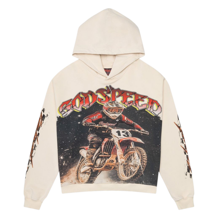 Motocross Hoodie Bone