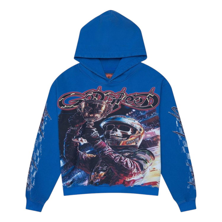 Podium Dreams Hoodie Blue Washed