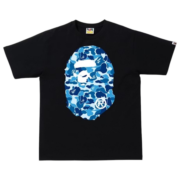 ABC Camo Big Ape Head T-Shirt Black/Blue