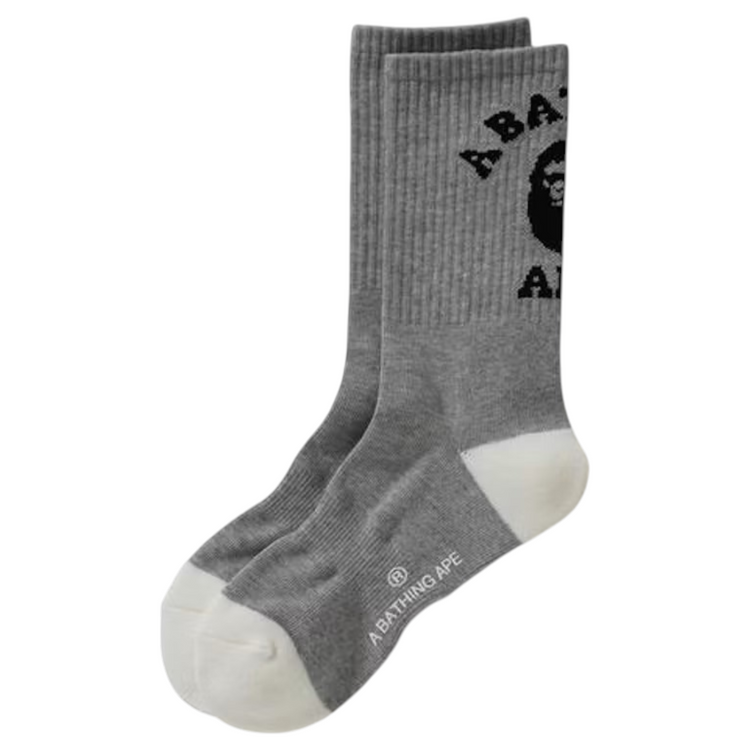 College Socks Grey Black