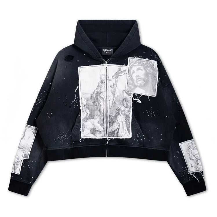 Canvas Zip Up Black