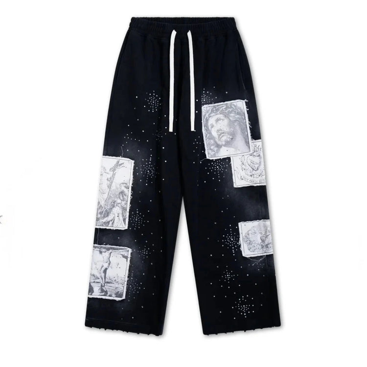 Canvas Sweatpants Black