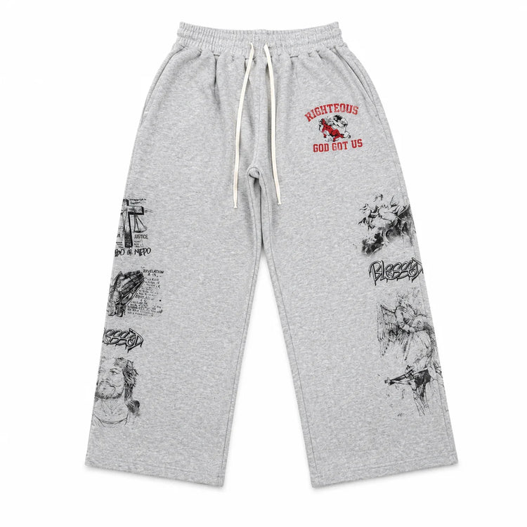 God Got Us Sweatpants Grey