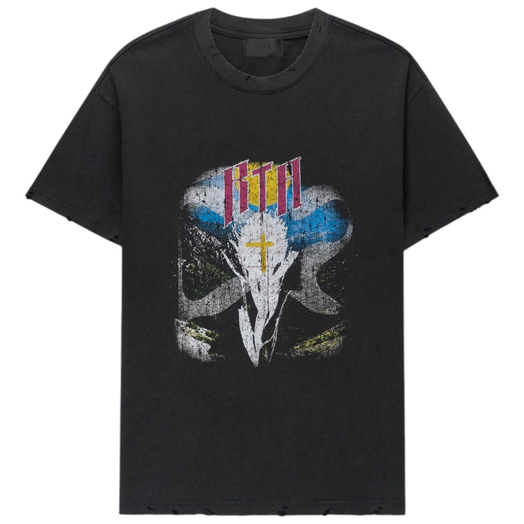 Colin Oversized SS Black Scenery Tee