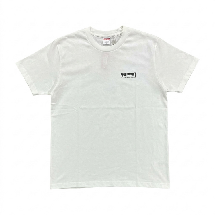 Supreme x Thrasher Cross Tee White