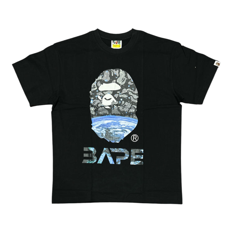 Space Camo Ape Head Tee Black