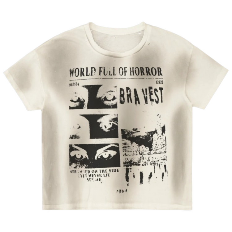 Horrors Vintage Tee White