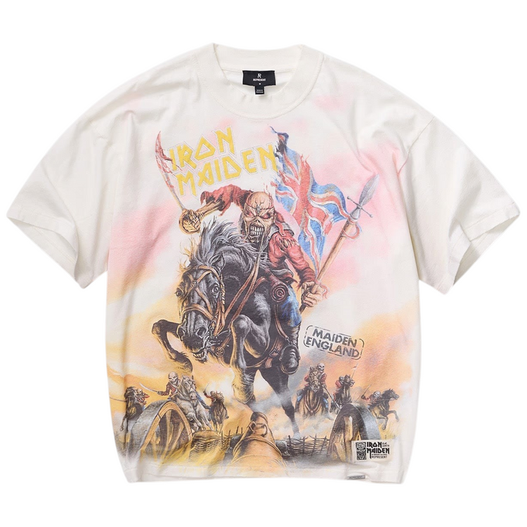 Iron Maiden Steed Tee White