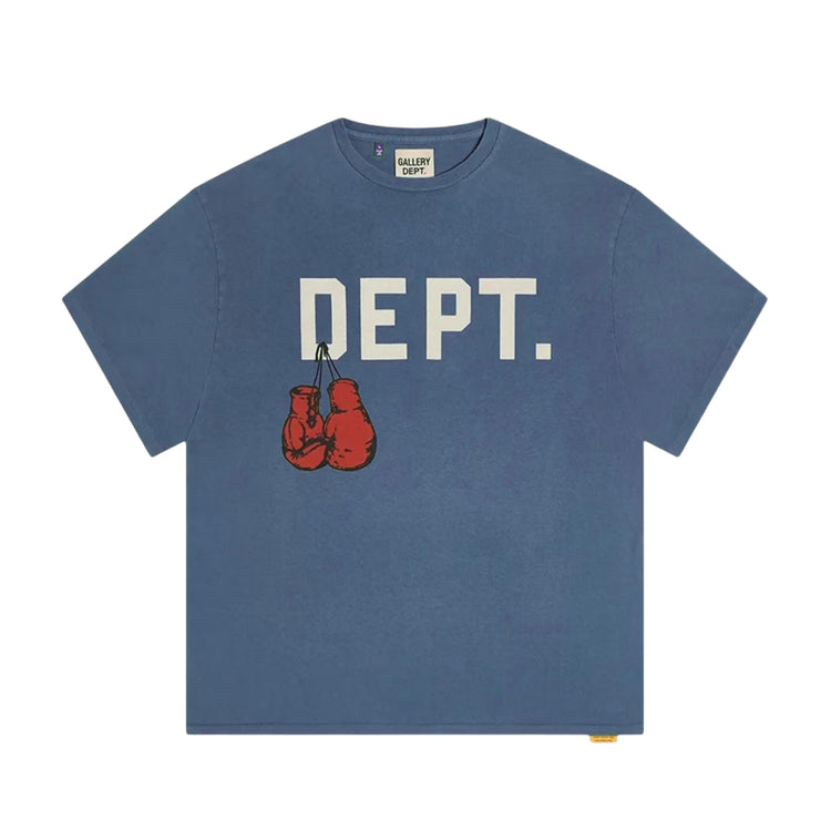 Arena Logo Print Cotton Jersey Tee Vintage Navy