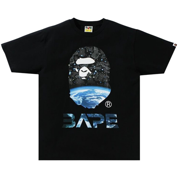 Space Camo Ape Head Tee Black