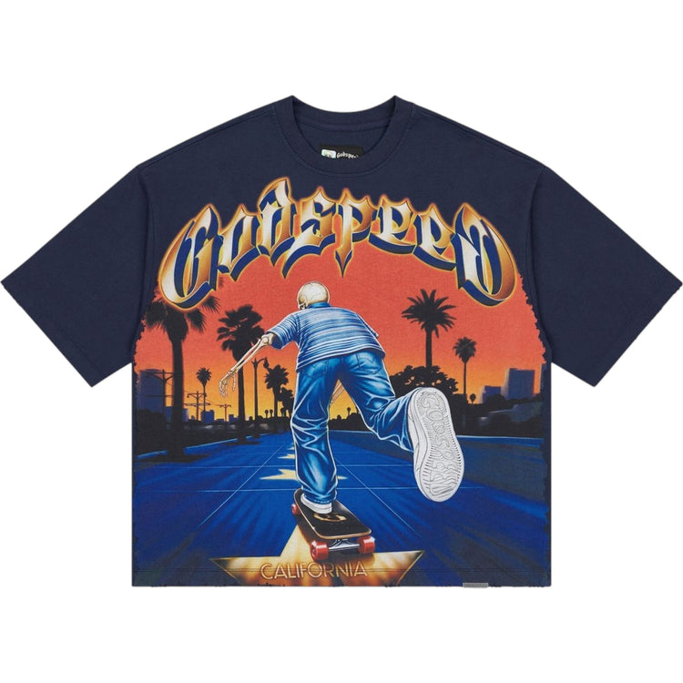 Kick Push T-Shirt Navy