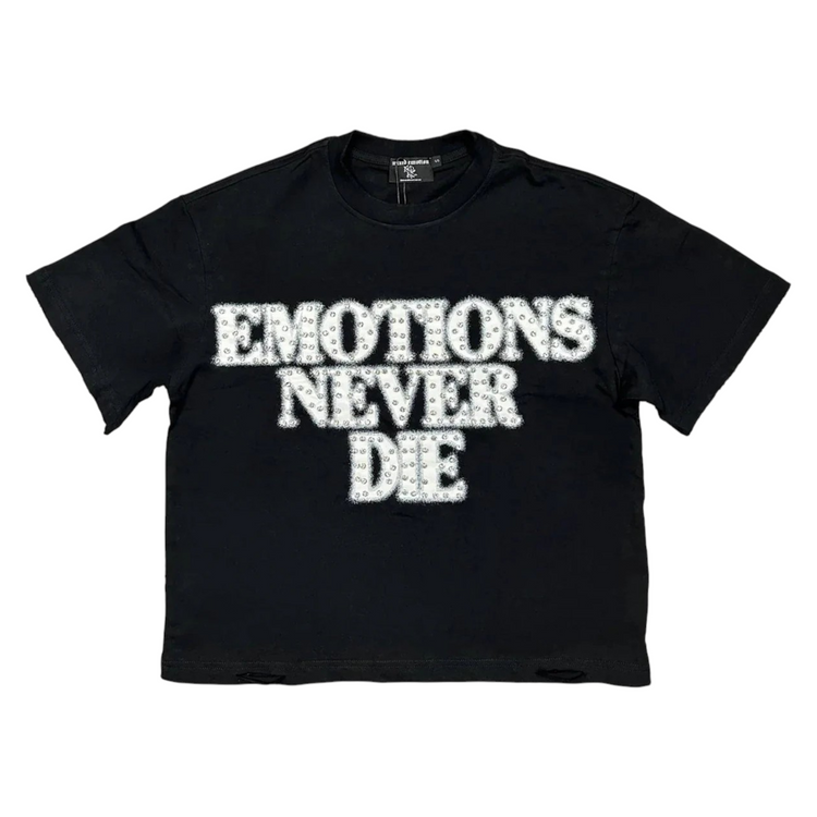 END Rhinestone Tee Black