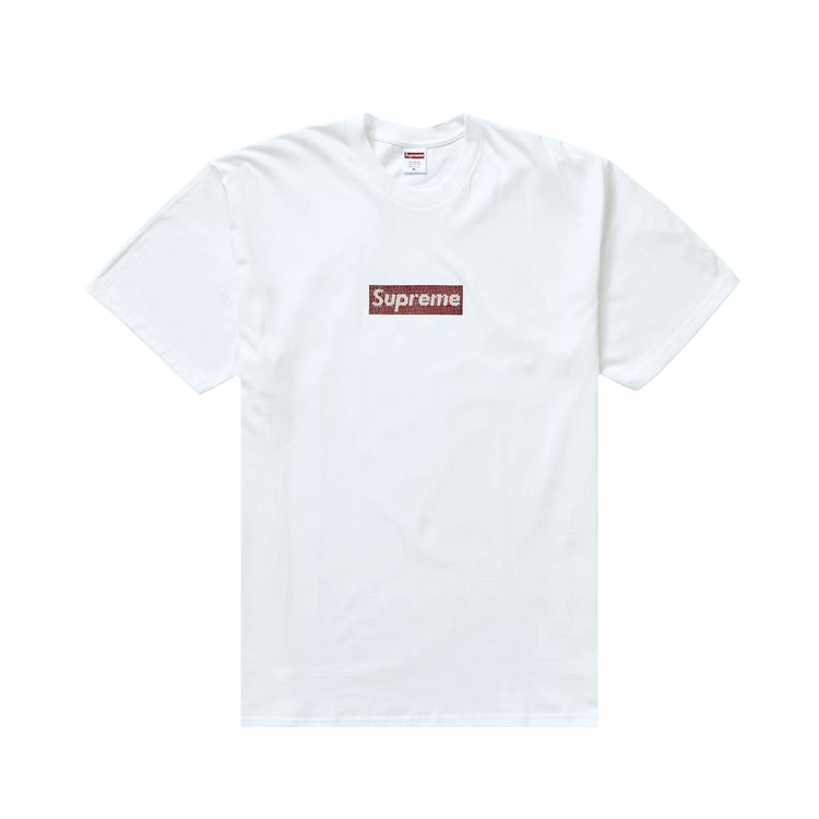 Supreme x Swarovski Box Logo Tee White