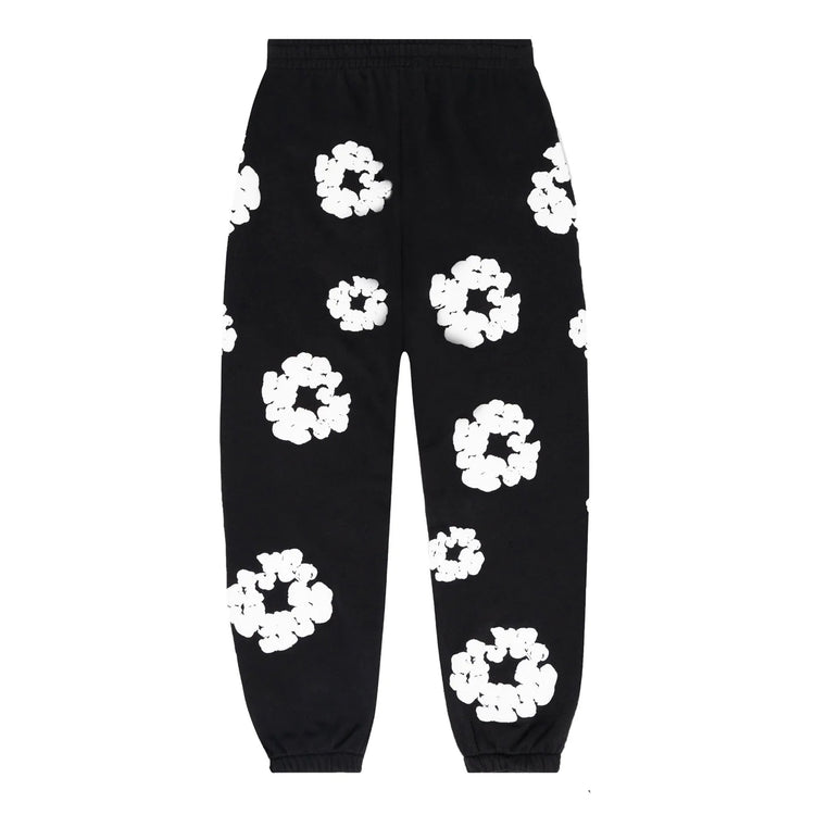 Monochrome Wreath Sweatpants Black Thumbnail at Urban Styles