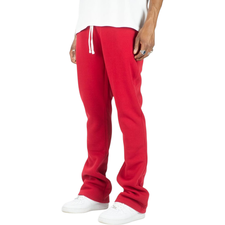 Stacked Fleece Jogger Red