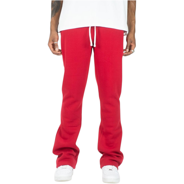 Stacked Fleece Jogger Red