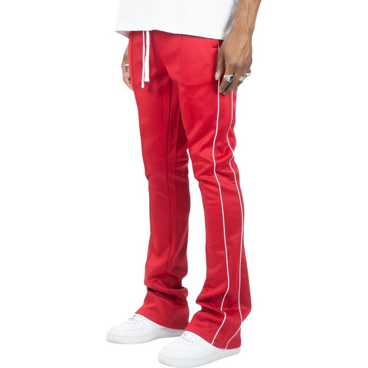 Stacked Trackpants Red