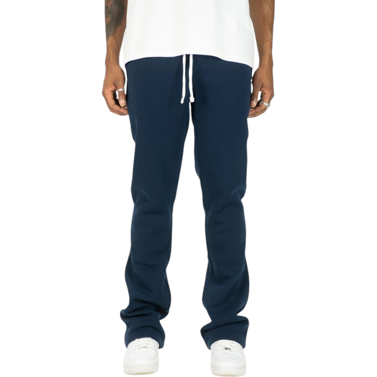 Stacked Fleece Jogger Navy