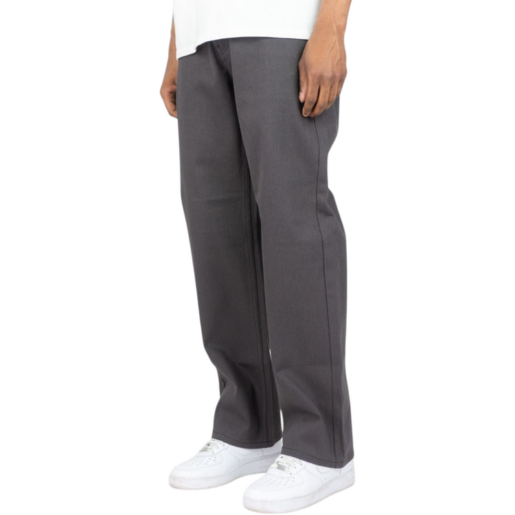 Relaxed Fit Raw Jeans Grey