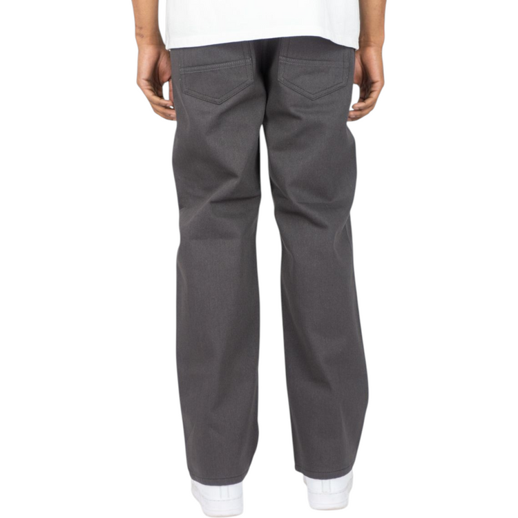 Relaxed Fit Raw Jeans Grey