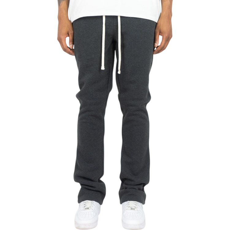 Stacked Fleece Jogger Charcoal