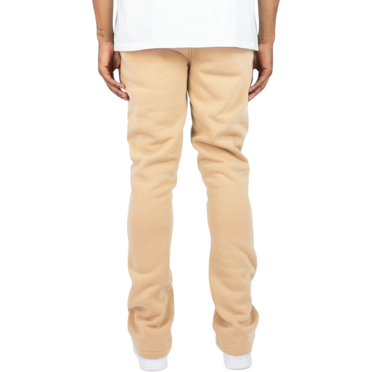 Stacked Fleece Jogger Beige