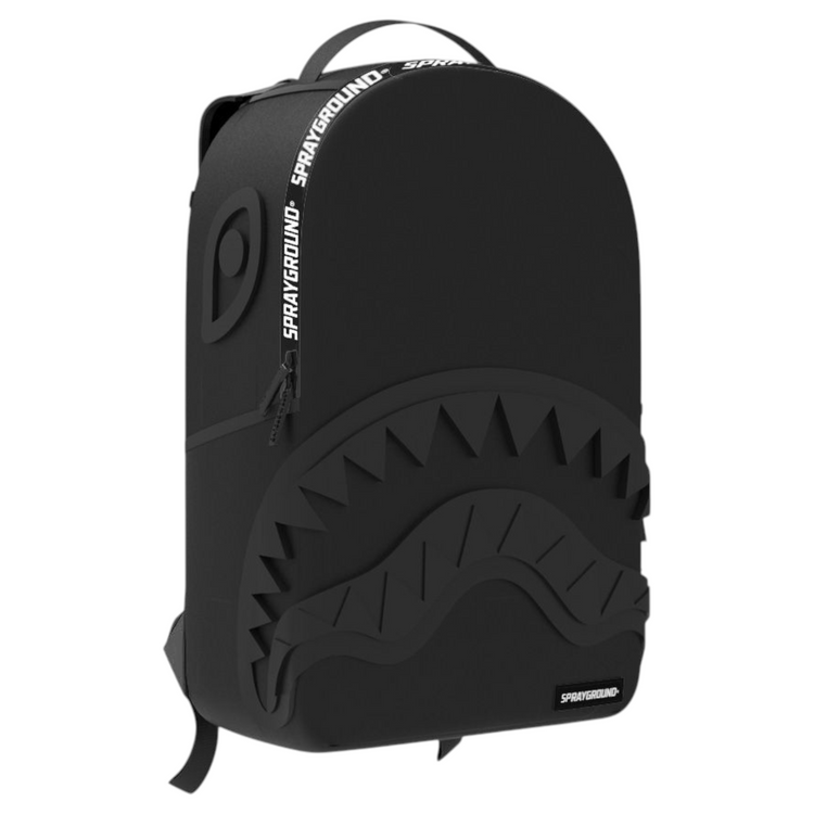 Rubber Shark Blackout White Tape Backpack