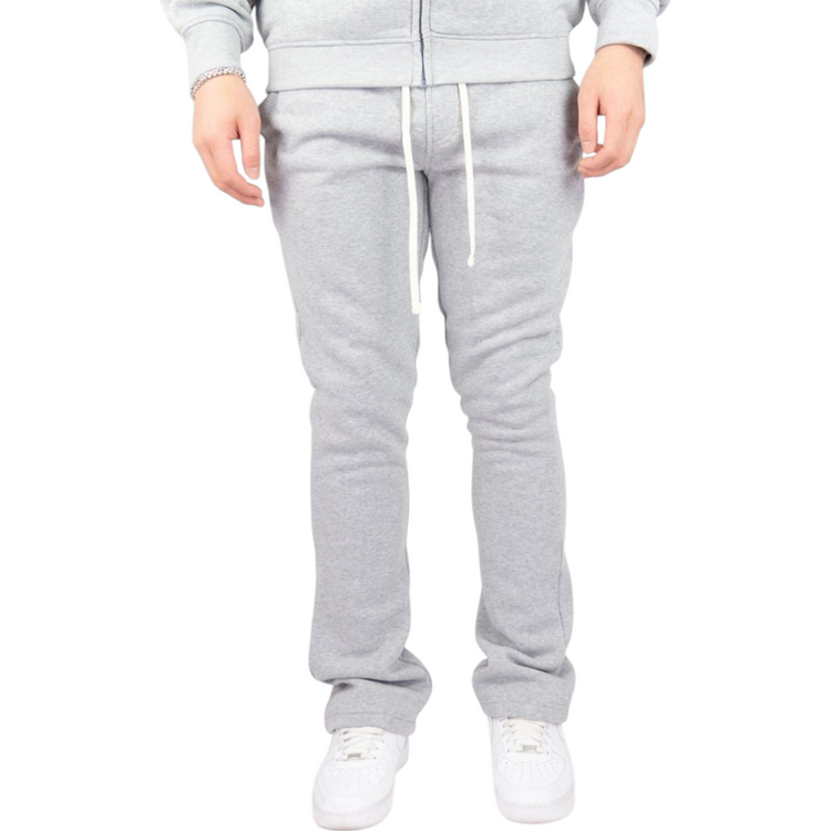 Stacked Fleece Jogger Grey