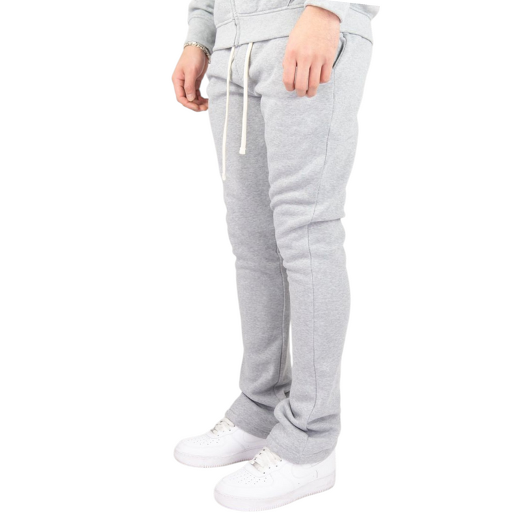 Stacked Fleece Jogger Grey