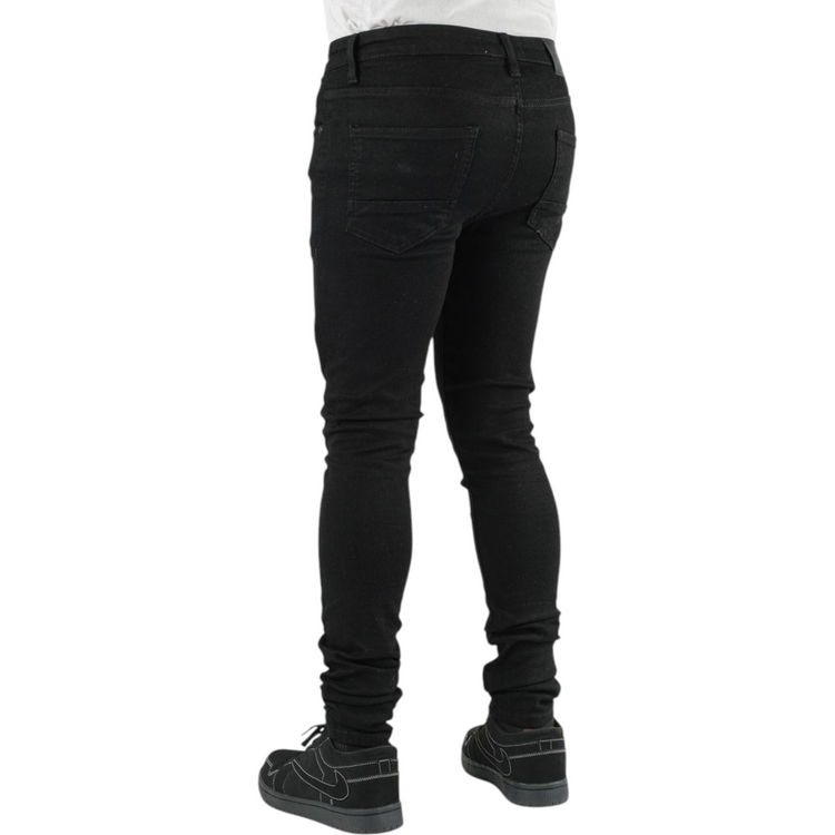 Jet Black Rips Jeans