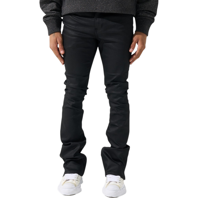 Caviar Wax Stacked Jeans