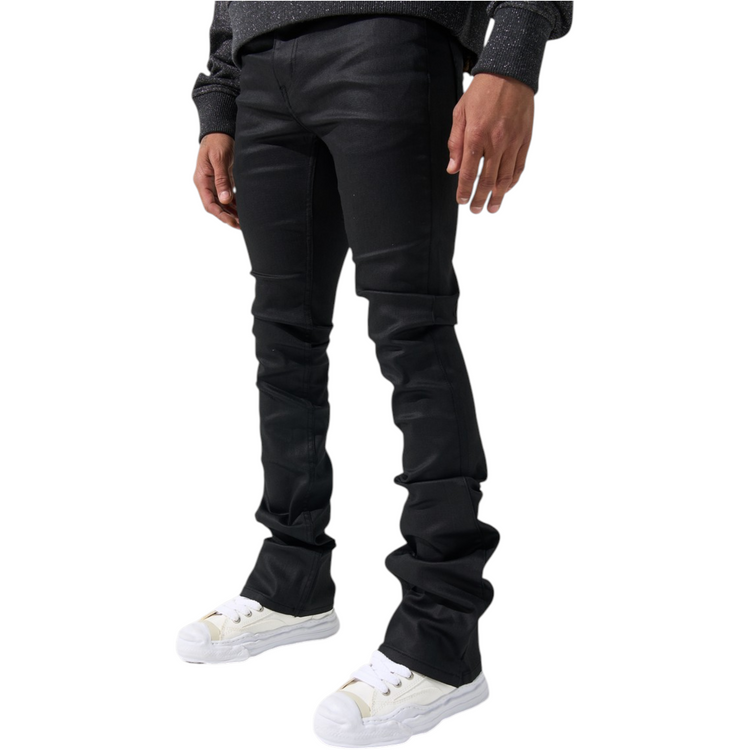 Caviar Wax Stacked Jeans