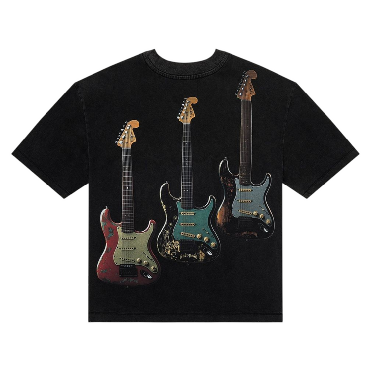 Guitar Heros Studded T-Shirt Black