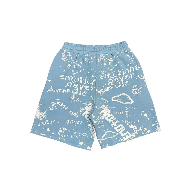Graffiti Shorts Blue