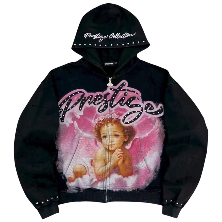Angel Hoodie Pink/Black