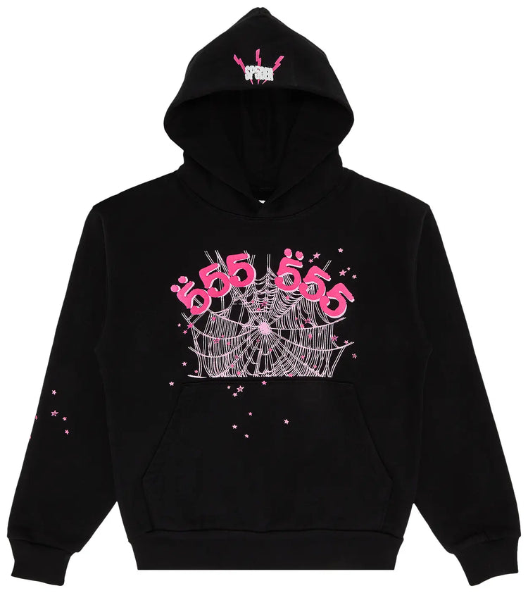Angel Number Hoodie Black