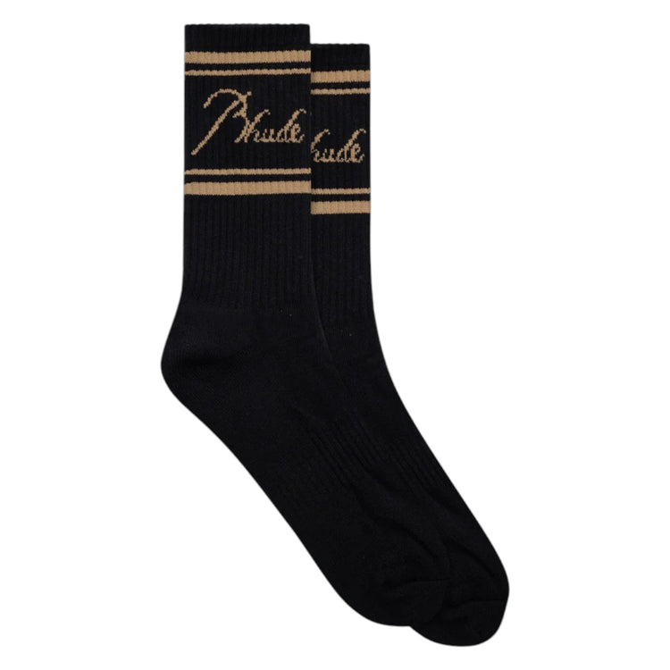 Rhude Script Logo Sock