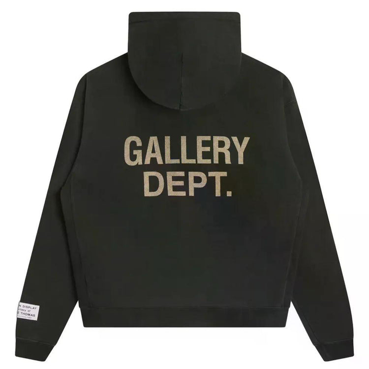 90s GD Logo Hoodie Vintage Black