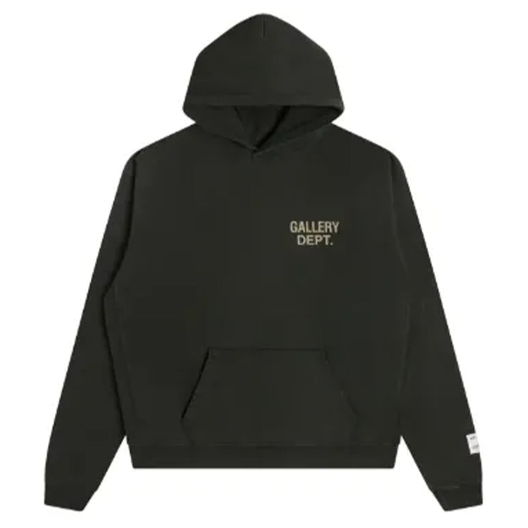 90s GD Logo Hoodie Vintage Black