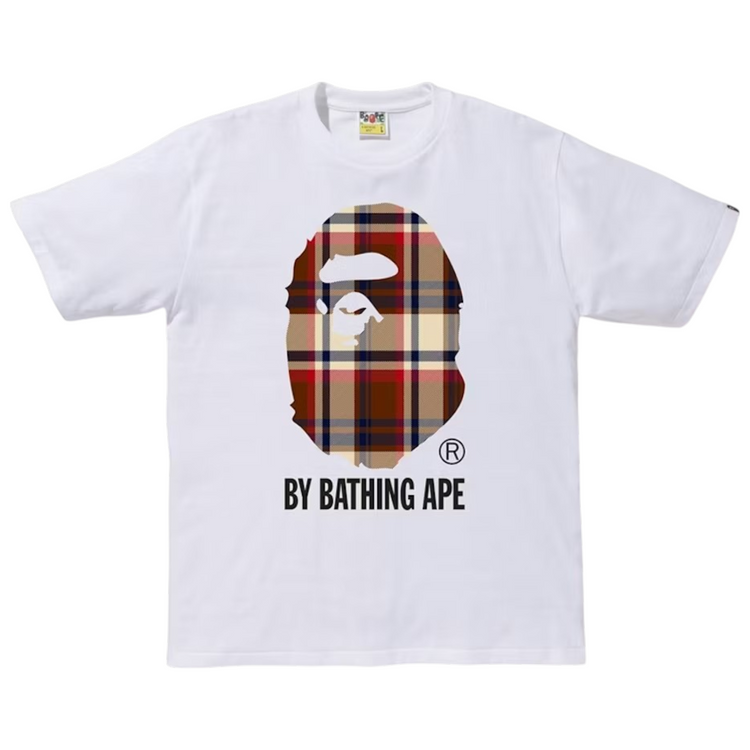Check By Bathing Ape T-Shirt White/Red