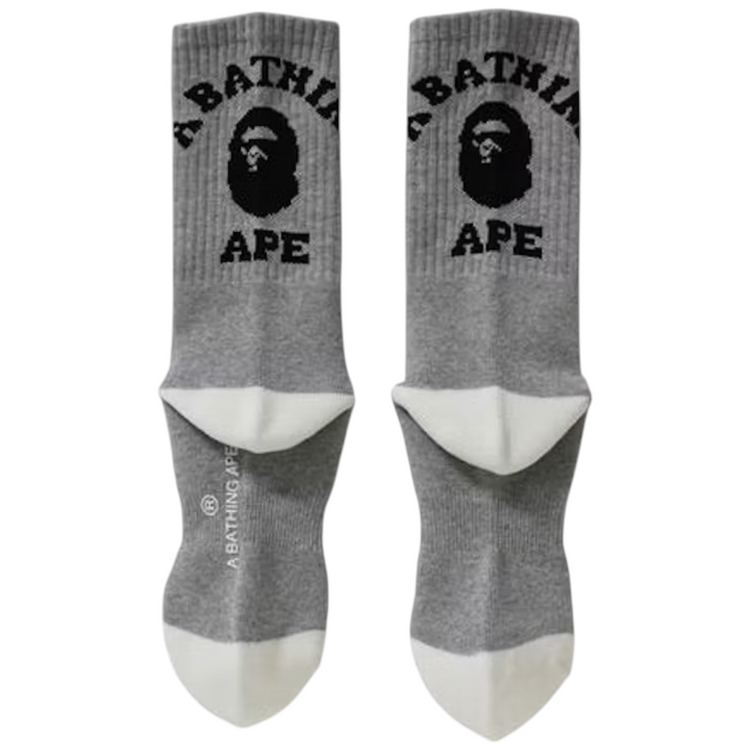 College Socks Grey Black