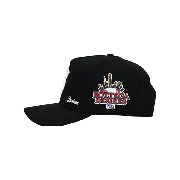 Bottega Double Brim Hat Black