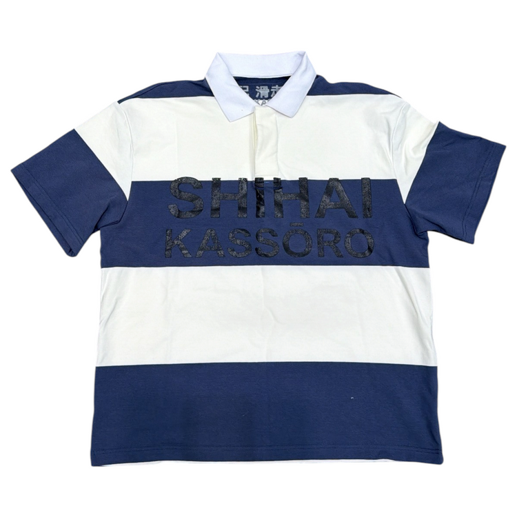 Navy/Cream Rugby Polo Tee