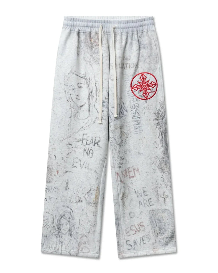 Fear No Evil Sweatpants Grey