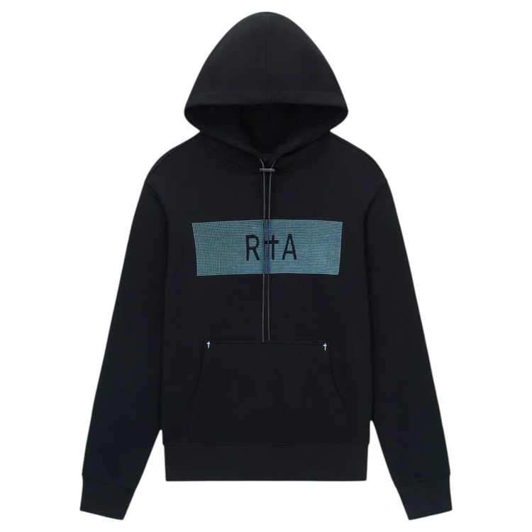 Dion Black Glitch Hoodie